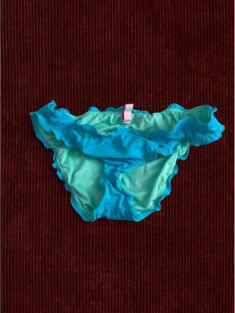 Victoria's Secret Women's Blue and Multi Bikini-and-tankini-bottom